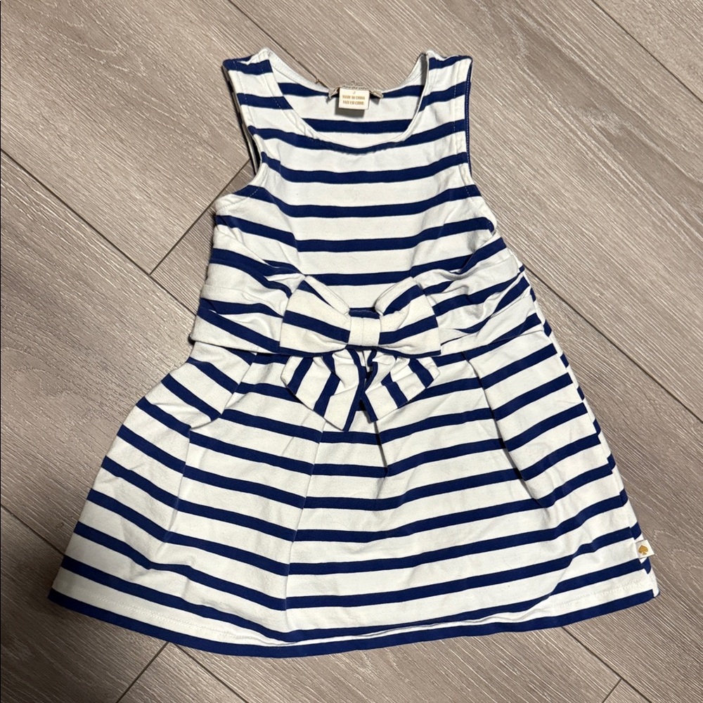 Kate Spade Navy and White Striped Kids Dress